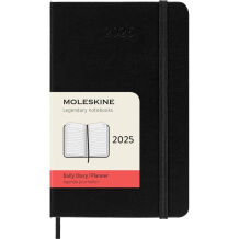 Moleskine Planner Siyah 12 Ay Cep Boy 2025 Günlük Ajanda, Sert Kapak - 1