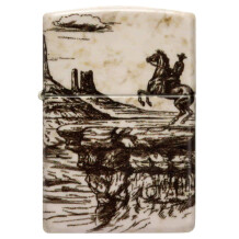 Zippo Wild West Scene Design Çakmak - 1