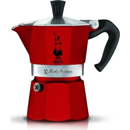 Bialetti Moka Express Kırmızı 3 Cup Mokapot - BIALETTI