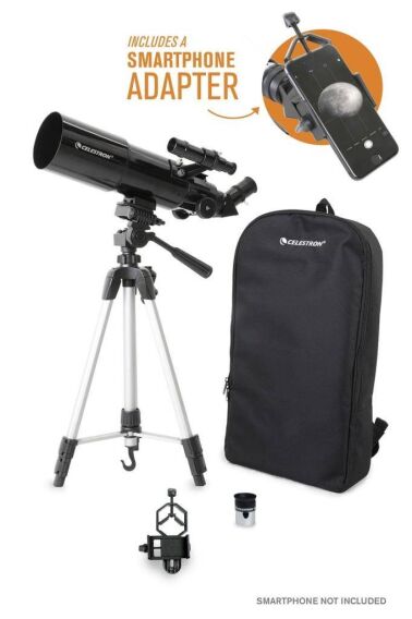 ​Celestron 22030 Travel Scope 80 Portable Teleskop ve Smartphone Adaptör - CELESTRON