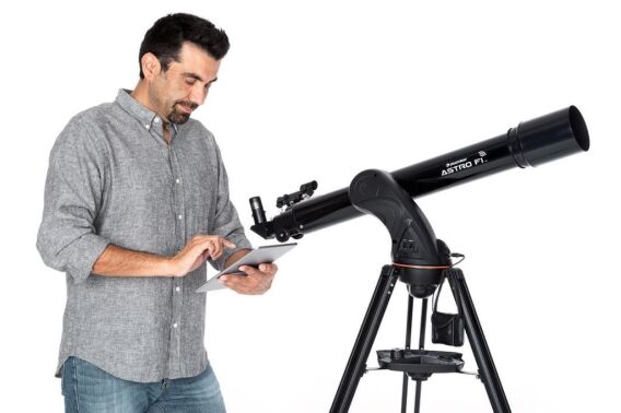 Celestron 22201 AstroFi 90mm WiFi Teleskop - 7