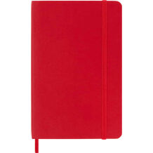 Moleskine Classic Kırmızı Çizgili Cep Boy Defter, Yumuşak Kapak - 1