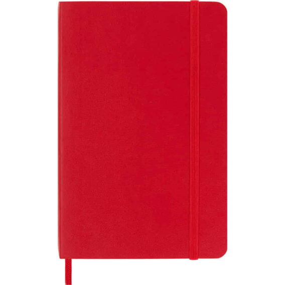 Moleskine Classic Kırmızı Çizgili Cep Boy Defter, Yumuşak Kapak - MOLESKINE