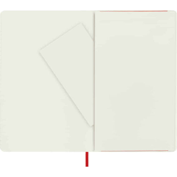 Moleskine Classic Kırmızı Çizgili L Boy Defter, Yumuşak Kapak - 4