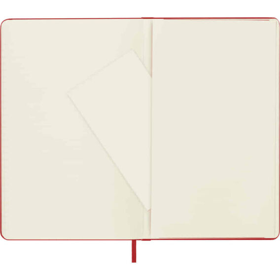 Moleskine Classic Kırmızı Çizgili L Boy Defter, Sert Kapak - 4