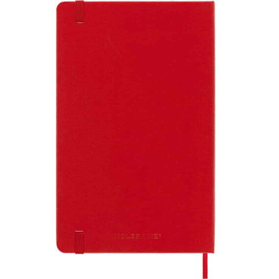 Moleskine Classic Kırmızı Çizgili L Boy Defter, Sert Kapak - 5