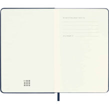 Moleskine Classic Safir Mavi Çizgili Cep Boy Defter, Sert Kapak - 2