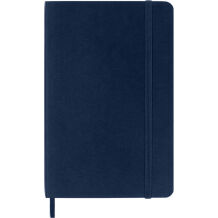 Moleskine Classic Safir Mavi Çizgili Cep Boy Defter, Yumuşak Kapak - 1