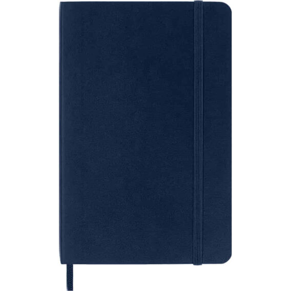 Moleskine Classic Safir Mavi Çizgili Cep Boy Defter, Yumuşak Kapak - MOLESKINE