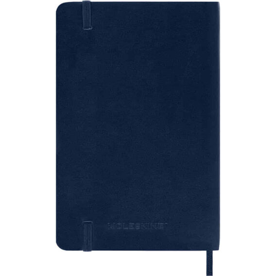 Moleskine Classic Safir Mavi Çizgili Cep Boy Defter, Yumuşak Kapak - 5