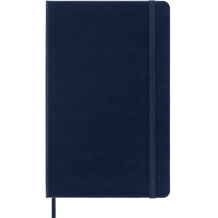 Moleskine Classic Safir Mavi Çizgili L Boy Defter, Sert Kapak - 1