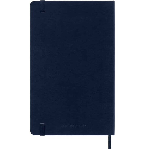 Moleskine Classic Safir Mavi Çizgili L Boy Defter, Sert Kapak - 5