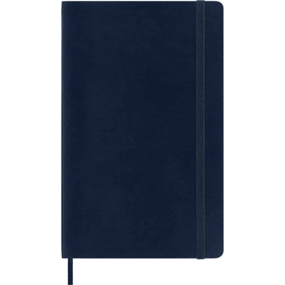 Moleskine Classic Safir Mavi Çizgili L Boy Defter, Yumuşak Kapak - MOLESKINE