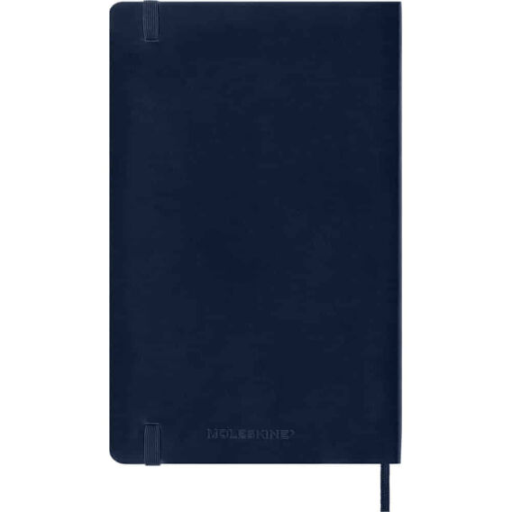 Moleskine Classic Safir Mavi Çizgili L Boy Defter, Yumuşak Kapak - 5