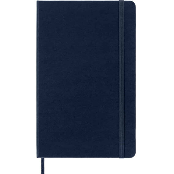 Moleskine Classic Safir Mavi Çizgisiz L Boy Defter, Sert Kapak - MOLESKINE