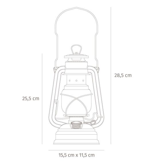 Feuerhand 276-MATTSCHWARZ Gazlı Fener Mat Siyah - 6