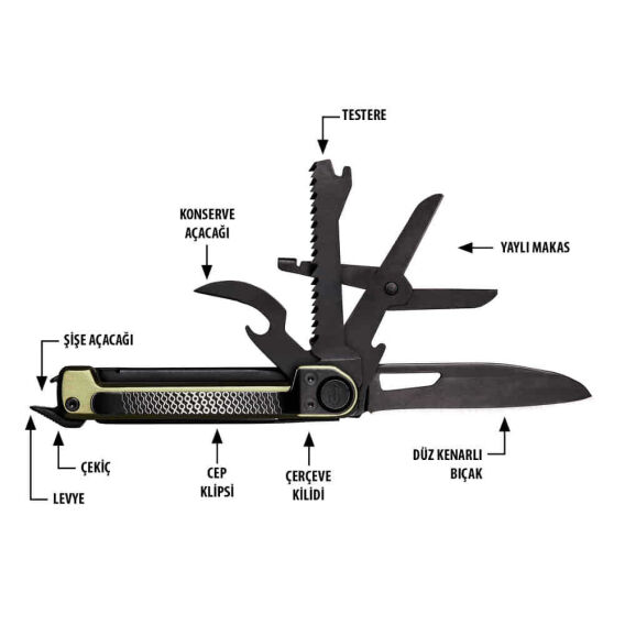 Gerber Gear Armbar Scout 7-in-1 Çok Amaçlı Çakı - Yeşil - 4