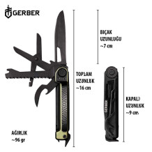 Gerber Gear Armbar Scout 7-in-1 Çok Amaçlı Çakı - Yeşil - 5