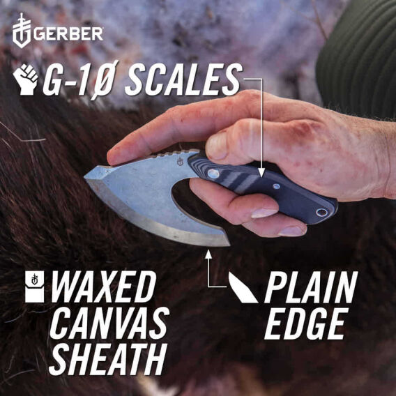 Gerber Gear Downwind Ulu - Kılıflı Satır - Siyah - 4