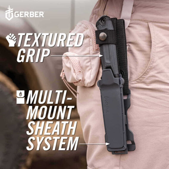 Gerber Gear StrongArm - Sabit Bıçaklı Kamp ve Av Bıçağı - Gri - 5