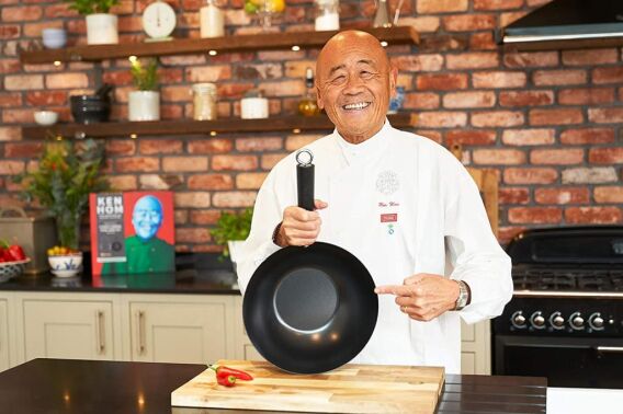 ​Ken Hom KH435001 Karbon Çelik 35cm Yapışmaz Wok Tava - 6