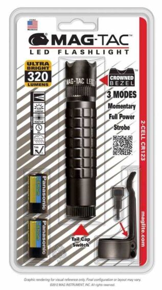 Maglite SG2LRA6Y Mag-Tac 2Cell CR123 LED Fener (Blisterli) - MAGLITE