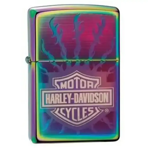 Zippo Harley-Davidson® Spectrum Flaming Barbed Wire Çakmak - 1