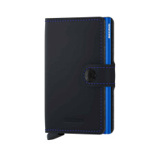 Secrid Miniwallet Matte, Black-Blue - 1