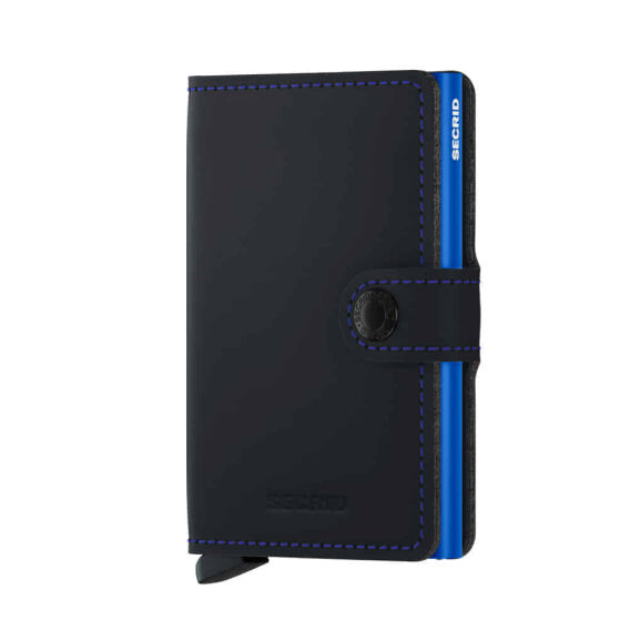 Secrid Miniwallet Matte, Black-Blue - SECRID