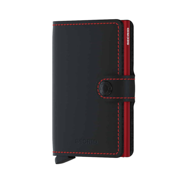 Secrid Miniwallet Matte, Black-Red - SECRID