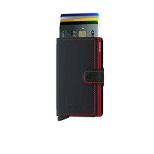 Secrid Miniwallet Matte, Black-Red - 2