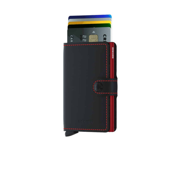 Secrid Miniwallet Matte, Black-Red - SECRID (1)