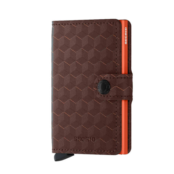 Secrid Miniwallet Optical, Brown-Orange - SECRID