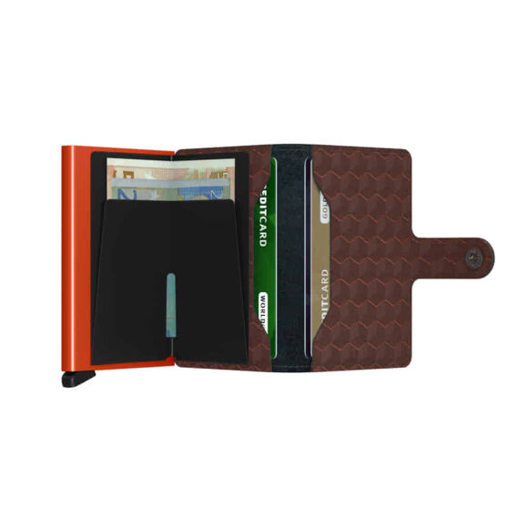 Secrid Miniwallet Optical, Brown-Orange - 3