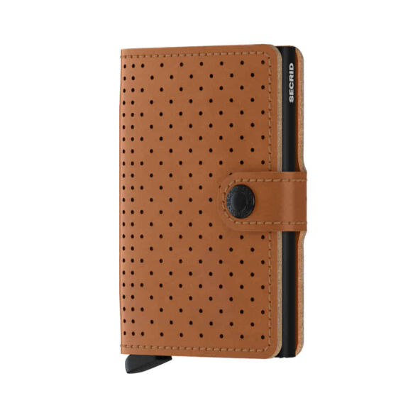 Secrid Miniwallet Perforated, Cognac - SECRID