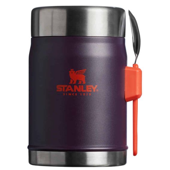 Stanley Classic Paslanmaz Çelik Yemek Termosu Kaşıklı 0.40L, Mor - STANLEY