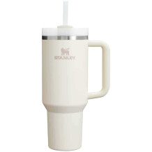 Stanley Quencher Pipetli Termos Bardak 1.18L, Krem - 1