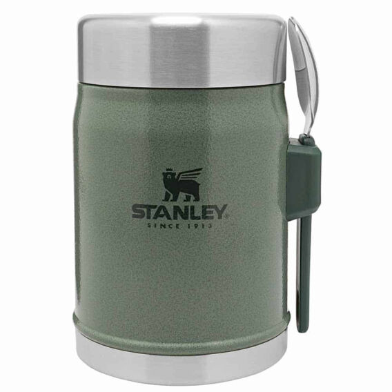 Stanley Classic Paslanmaz Çelik Yemek Termosu Kaşıklı 0.40L, Yeşil - STANLEY