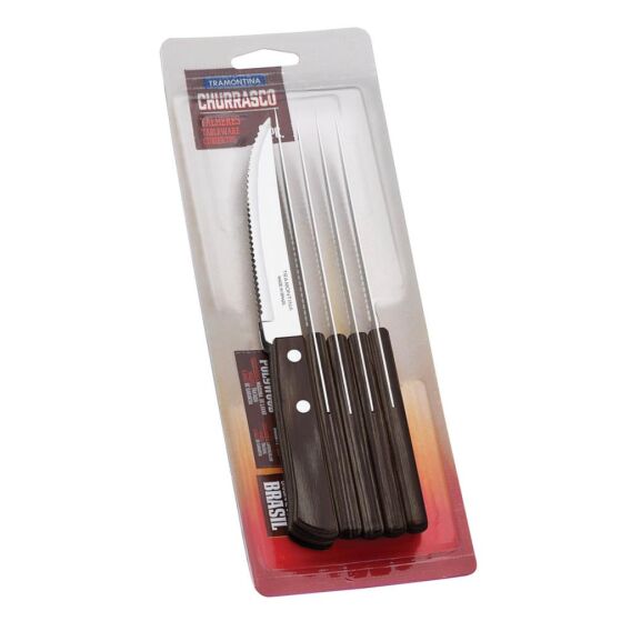 Tramontina Churrasco 21198/915 Biftek-Steak Bıçağı (6lı Blister) - TRAMONTINA