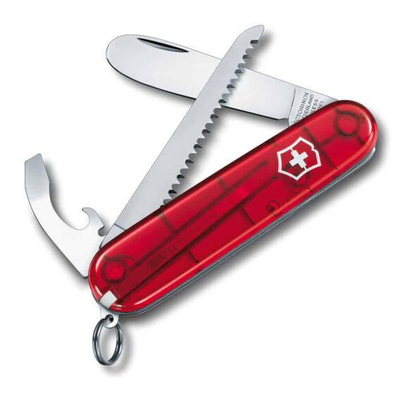 Victorinox 0.2373.T My first Victorinox Çakı, Şeffaf Kırmızı 