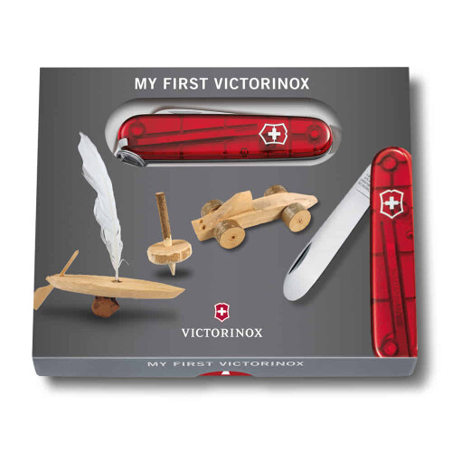 Victorinox 0.2373.T My first Victorinox Çakı, Şeffaf Kırmızı - VICTORINOX ÇAKI (1)