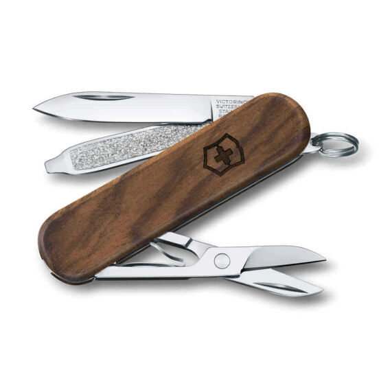 Victorinox 0.6221.63 Classic SD Wood Çakı, Ceviz Ağacı - 1