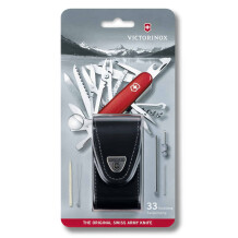 Victorinox 1.6795.LB1 Swiss Champ (33) Deri Kılıflı Çakı (Blisterli) - VICTORINOX ÇAKI