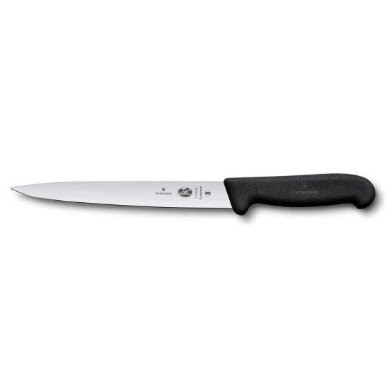 Victorinox 5.3703.20B 20cm Siyah Fileto Bıçağı, Blisterli Paket - VICTORINOX MUTFAK