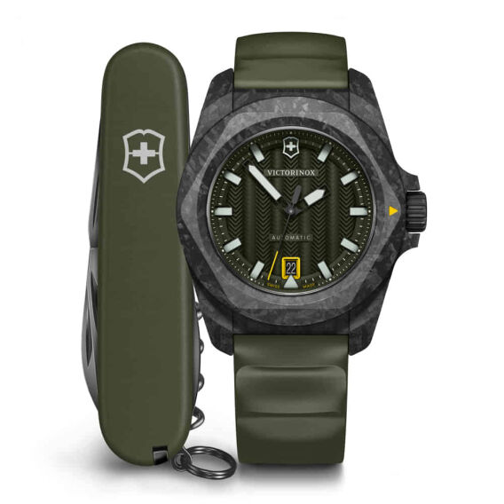 Victorinox 242021.1 I.N.O.X. Otomatik Erkek Kol Saati + Çakı Set - VICTORINOX SWISS ARMY