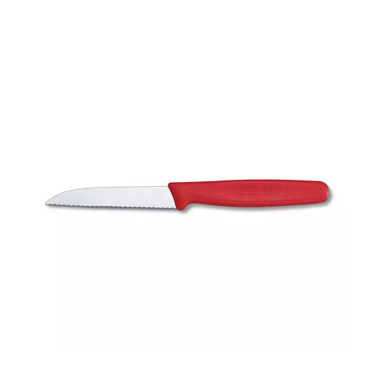 Victorinox 5.0431 8cm Kırmızı Tırtıklı Soyma Bıçağı - VICTORINOX MUTFAK