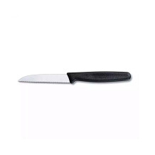 Victorinox 5.0433 8cm Siyah Tırtıklı Soyma Bıçağı - VICTORINOX MUTFAK