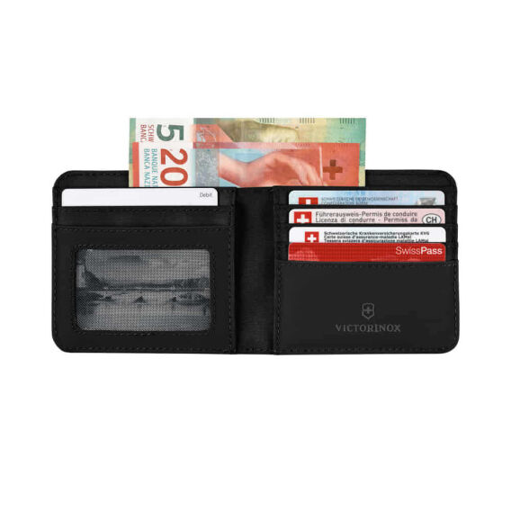 Victorinox 653363 Travel Essential Bifold Cüzdan, Siyah - VICTORINOX TRAVEL GEAR (1)