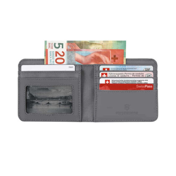 Victorinox 653364 Travel Essential Bifold Cüzdan, Gri - VICTORINOX TRAVEL GEAR (1)