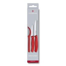 Victorinox 6.7111.31 Kırmızı Soyma Seti, 3 Parça - 1